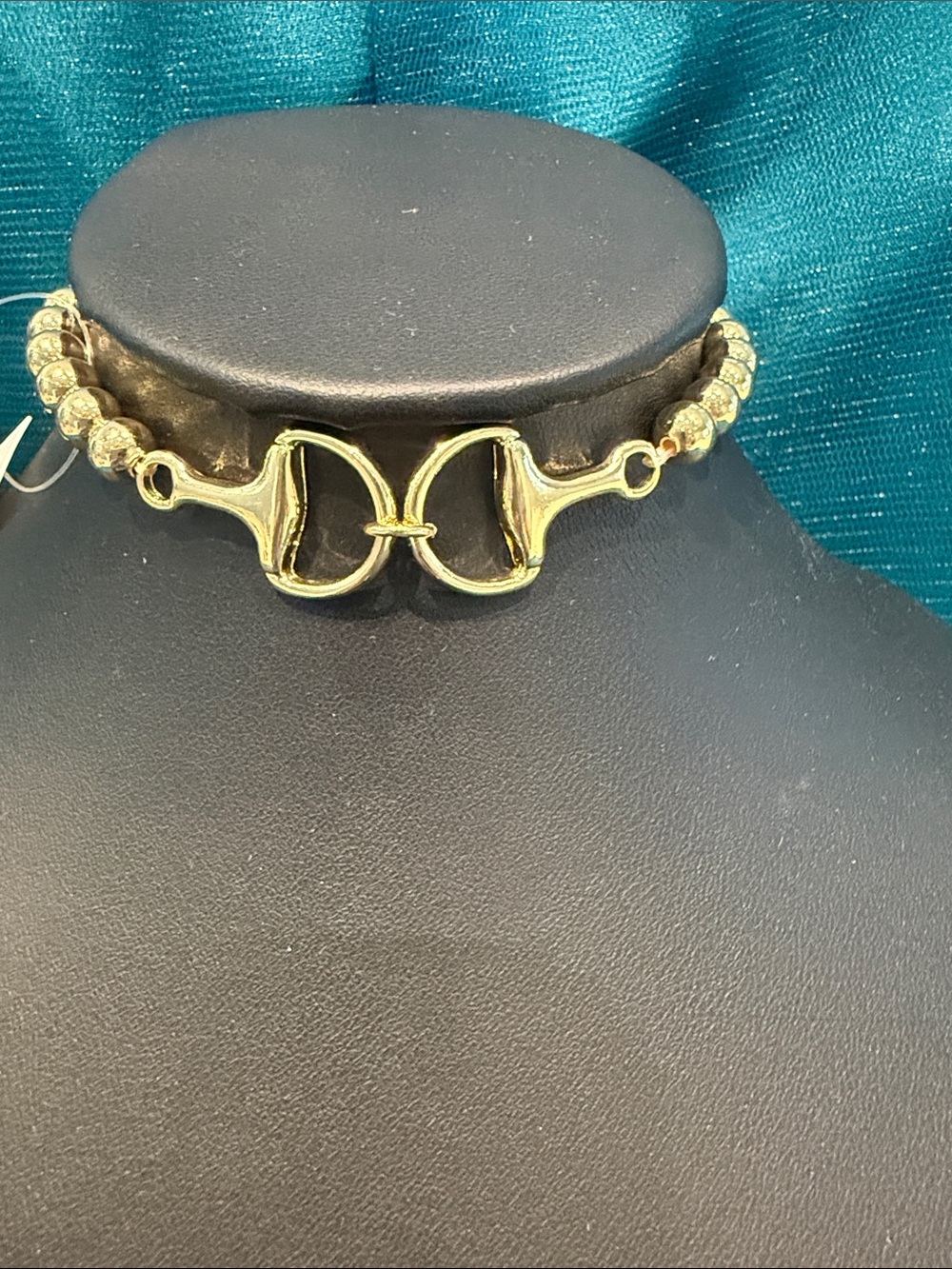 Gold tone horse bit bracelet NWT